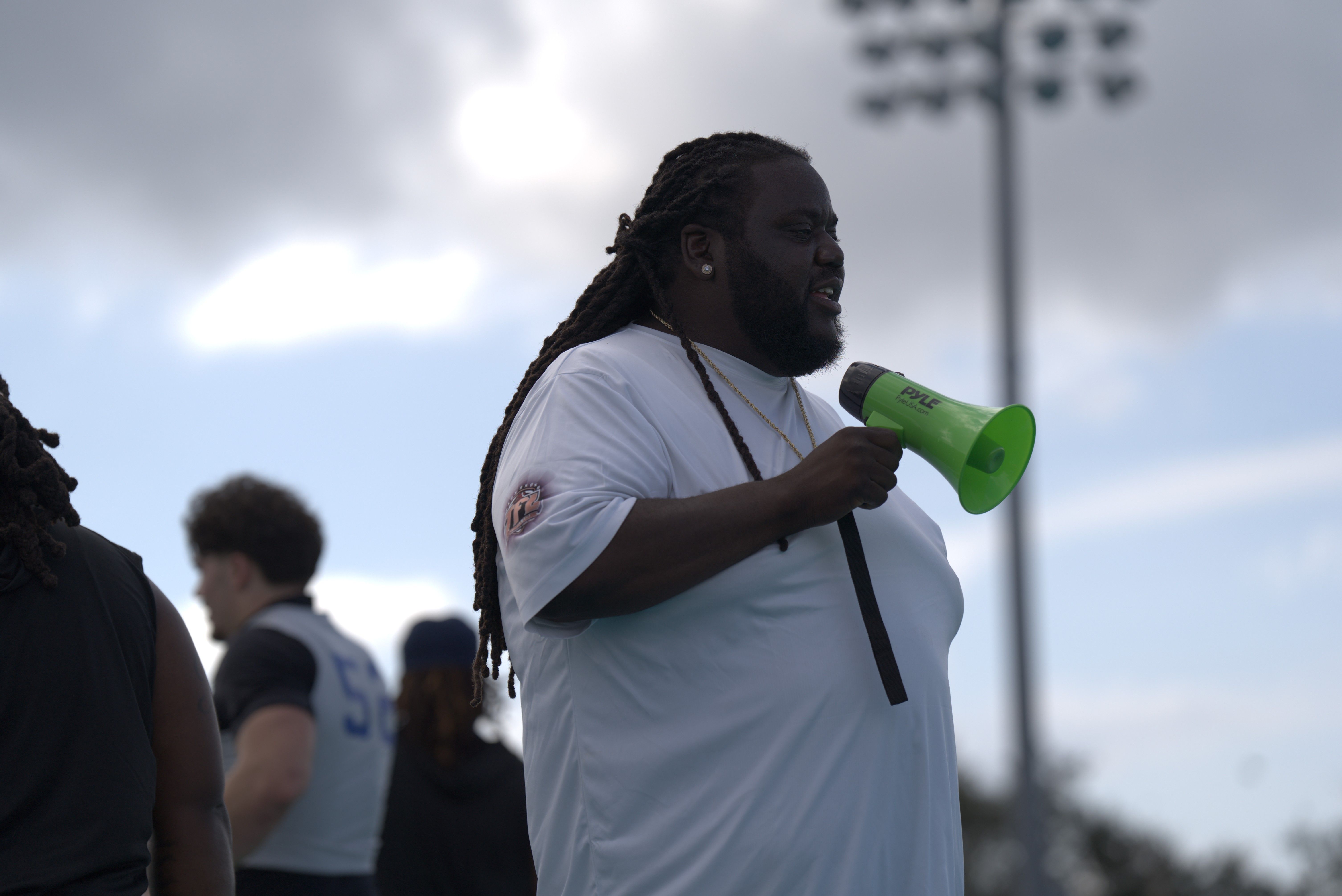 Coach H running a session